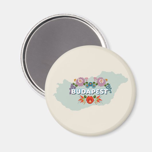 Magnet Budapest, Hongrie (Recto/Verso)