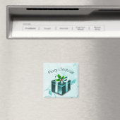 Magnet cadeau de Noël turquoise (In Situ (Lave-vaisselle))