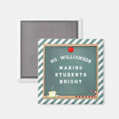 Magnet cadeau de vacances de l'enseignant (Recto/Verso)