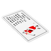 Magnet cadeau de vacances Golf (Côté Droit)