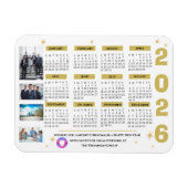 Magnet Calendrier des étoiles d'entreprise avec lo (Horizontal)