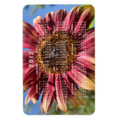 Magnet Calendrier des tournesols rouges (Vertical)
