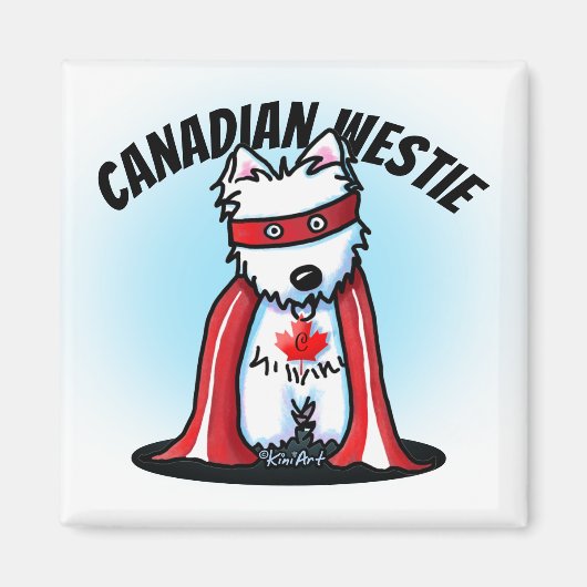 Magnet canadien de Westie (Devant)
