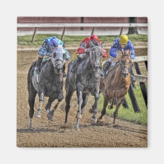 Magnet Carré à Thoroughbred (Devant)