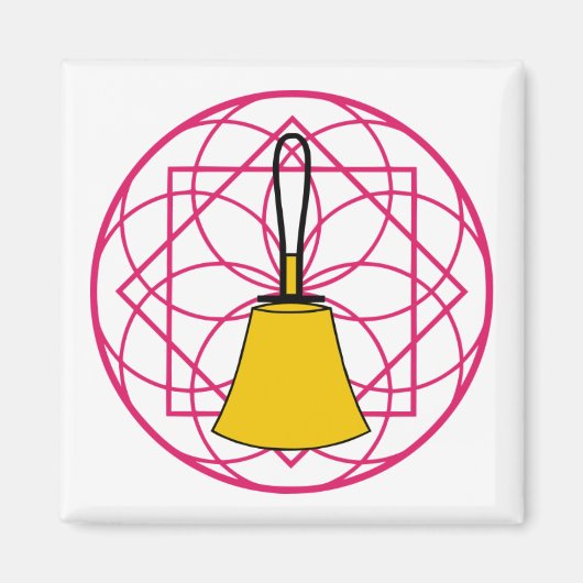 Magnet Carré Bell Mandala (Devant)