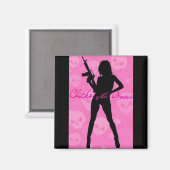 Magnet carré - Customisé (Recto/Verso)