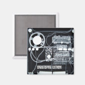 Magnet carré - Customisé (Recto/Verso)