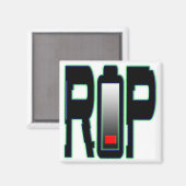 Magnet Carré de batterie RIP (Recto/Verso)