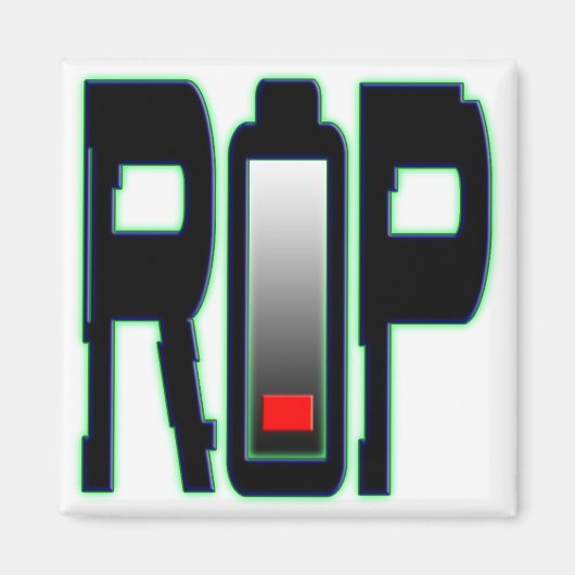 Magnet Carré de batterie RIP (Devant)