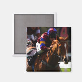 Magnet Carré de course à cheval (Recto/Verso)