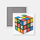 Magnet Carré de cube de la ville de Spatula (Recto/Verso)