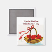 Magnet Carré de la Saint-Valentin (Recto/Verso)