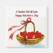 Magnet Carré de la Saint-Valentin (Devant)