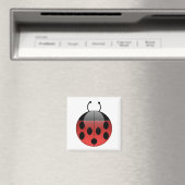 Magnet Carré de la série 1 de Ladybug (In Situ (Lave-vaisselle))