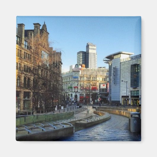 Magnet Carré de Manchester Exchange (Devant)