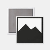 Magnet Carré de marchandises d'affaires (Recto/Verso)