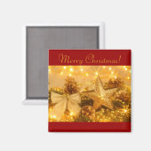 Magnet Carré de "Noël d'or" (Recto/Verso)