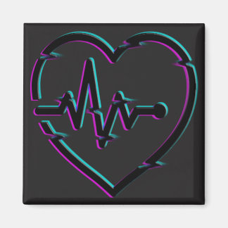 Magnet Carré de vérification cardiaque