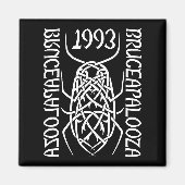 Magnet Carré d'impression blanc (Devant)