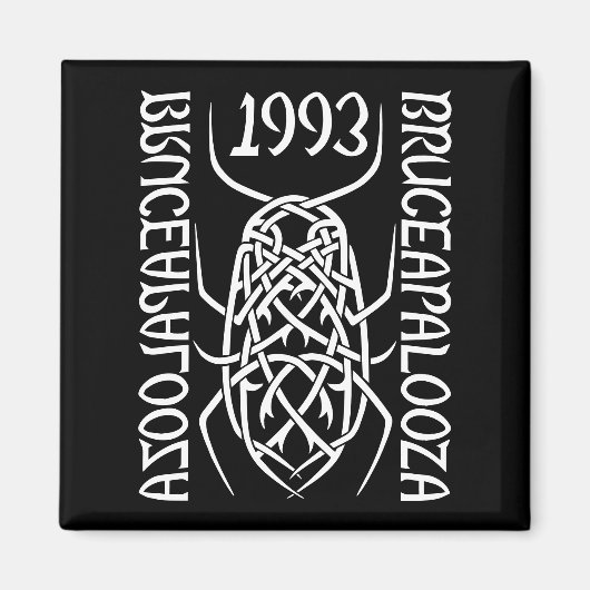 Magnet Carré d'impression blanc (Devant)