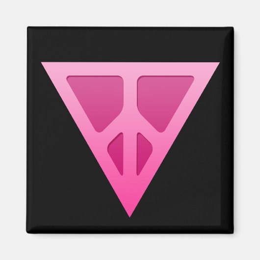 Magnet Carré du triangle Q-Peace (Devant)