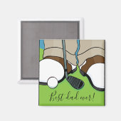 Magnet Carré meilleur père jamais (Recto/Verso)