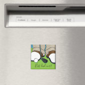 Magnet Carré meilleur père jamais (In Situ (Lave-vaisselle))