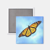 Magnet Carré Monarch Butterfly (Recto/Verso)