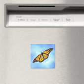 Magnet Carré Monarch Butterfly (In Situ (Lave-vaisselle))