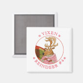 Magnet Carré VIXEN REINDEER (Recto/Verso)