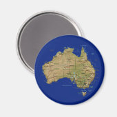 Magnet Carte Australie (Recto/Verso)