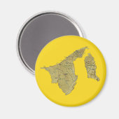 Magnet Carte Brunei (Recto/Verso)