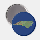 Magnet Carte Caroline du Nord (Recto/Verso)