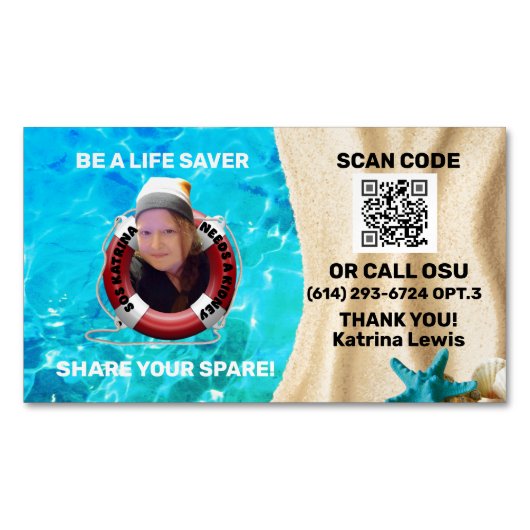 Magnet carte de visite (devant)