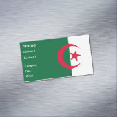 Magnet carte de visite avec drapeau d'Algérie (In Situ)