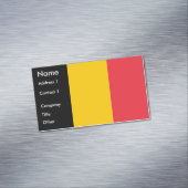 Magnet carte de visite avec drapeau de Belgique (In Situ)