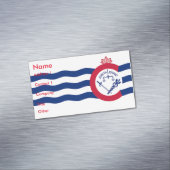 Magnet carte de visite avec drapeau de Cincinnati (In Situ)