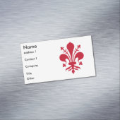 Magnet carte de visite avec drapeau de Florence (In Situ)