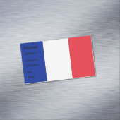 Magnet carte de visite avec Drapeau de France (In Situ)