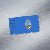 Magnet carte de visite avec drapeau de Guam (In Situ)