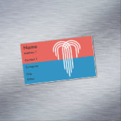 Magnet carte de visite avec drapeau de Kansas City (In Situ)