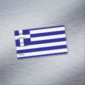 Magnet carte de visite avec drapeau de la Grèce (In Situ)