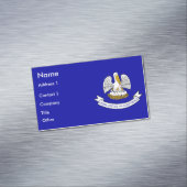 Magnet carte de visite avec drapeau de la Louisian (In Situ)