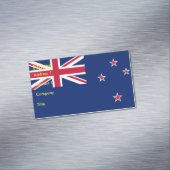 Magnet carte de visite avec drapeau de la Nouvelle (In Situ)