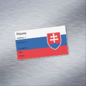 Magnet carte de visite avec drapeau de la Slovaqui (In Situ)