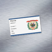 Magnet carte de visite avec drapeau de la Virginie (In Situ)