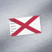 Magnet carte de visite avec drapeau de l'Alabama (In Situ)