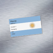 Magnet carte de visite avec drapeau de l'Argentine (In Situ)