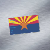 Magnet carte de visite avec drapeau de l'Arizona (In Situ)