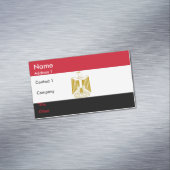 Magnet carte de visite avec drapeau d'Egypte (In Situ)